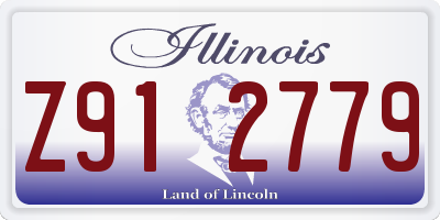 IL license plate Z912779