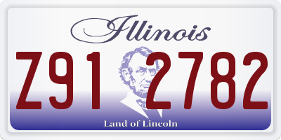 IL license plate Z912782