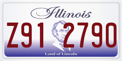 IL license plate Z912790