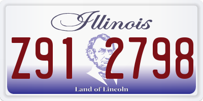 IL license plate Z912798