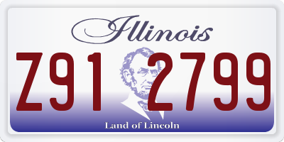 IL license plate Z912799