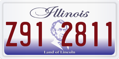 IL license plate Z912811