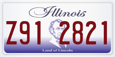 IL license plate Z912821