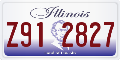 IL license plate Z912827