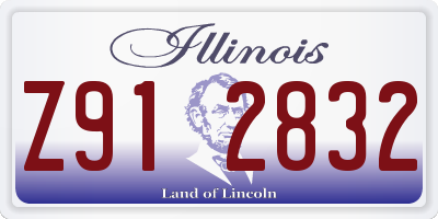 IL license plate Z912832