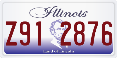 IL license plate Z912876