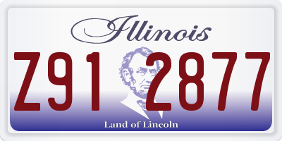 IL license plate Z912877