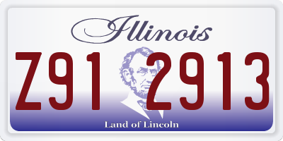 IL license plate Z912913