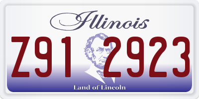 IL license plate Z912923