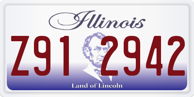 IL license plate Z912942