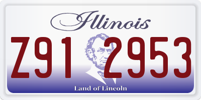 IL license plate Z912953