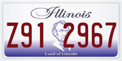 IL license plate Z912967