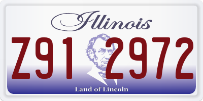 IL license plate Z912972