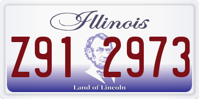 IL license plate Z912973