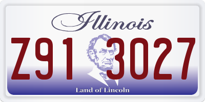 IL license plate Z913027