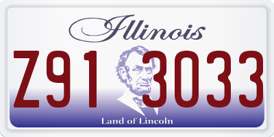 IL license plate Z913033