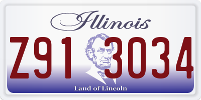 IL license plate Z913034