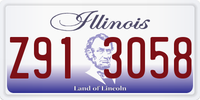 IL license plate Z913058