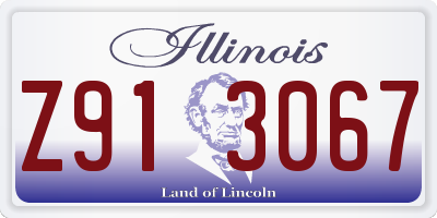 IL license plate Z913067