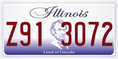 IL license plate Z913072