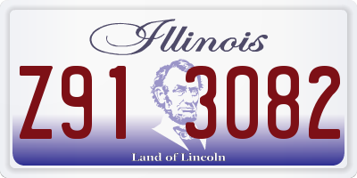IL license plate Z913082