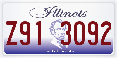 IL license plate Z913092