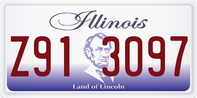 IL license plate Z913097