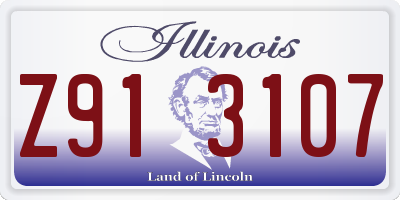 IL license plate Z913107