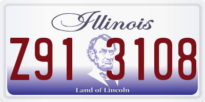 IL license plate Z913108
