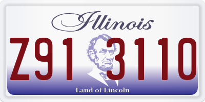 IL license plate Z913110