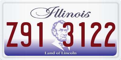 IL license plate Z913122