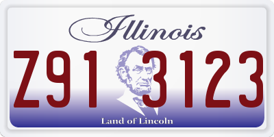 IL license plate Z913123