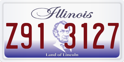 IL license plate Z913127