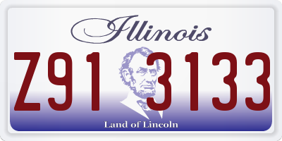 IL license plate Z913133