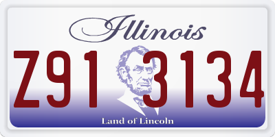 IL license plate Z913134