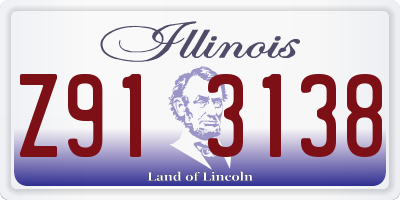 IL license plate Z913138