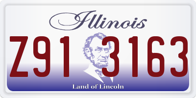 IL license plate Z913163