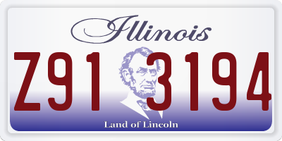 IL license plate Z913194