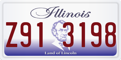 IL license plate Z913198