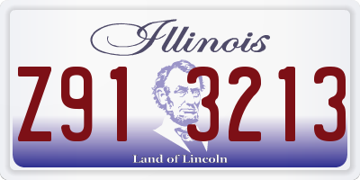 IL license plate Z913213