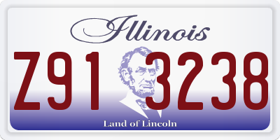 IL license plate Z913238
