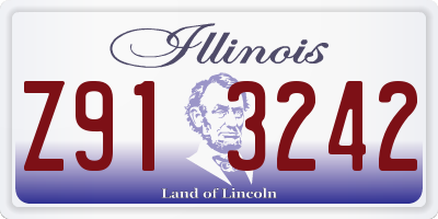 IL license plate Z913242