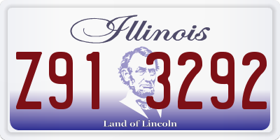IL license plate Z913292