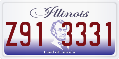 IL license plate Z913331