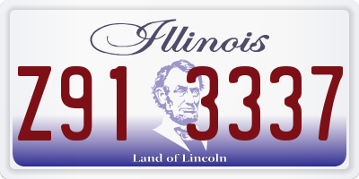 IL license plate Z913337