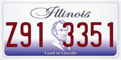 IL license plate Z913351