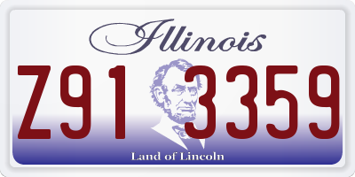 IL license plate Z913359