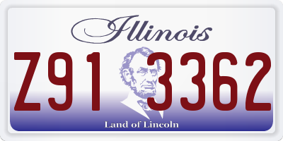 IL license plate Z913362