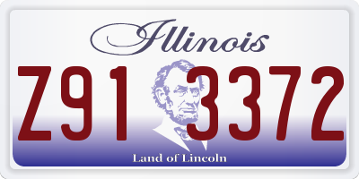 IL license plate Z913372
