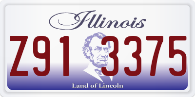 IL license plate Z913375